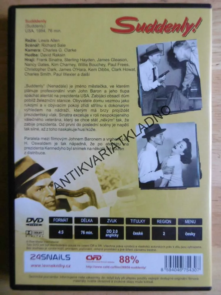 SUDDENLY!, DVD FILM