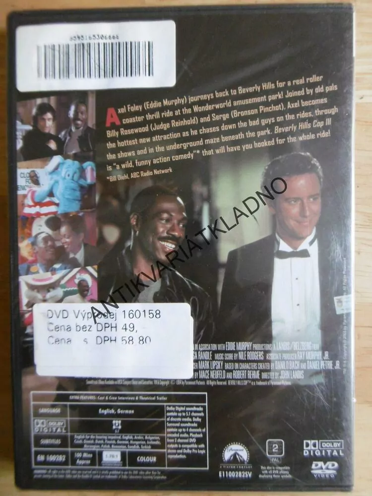 BEVERLY HILLS, COP III, DVD FILM