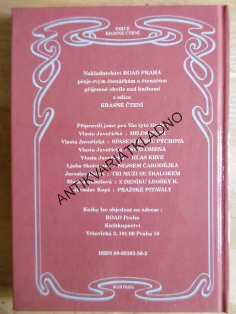 BRATŘÍČEK, VLASTA JAVOŘICKÁ, **an