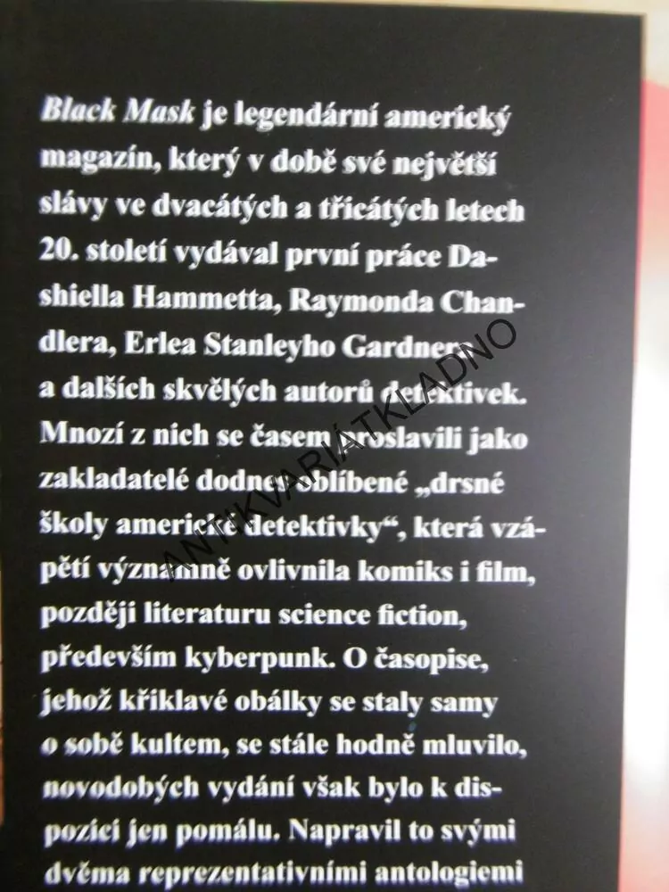 BLACK MASK, VÝBOR DETEKTIVNÍCH POVÍDEK, PAVEL MEDEK