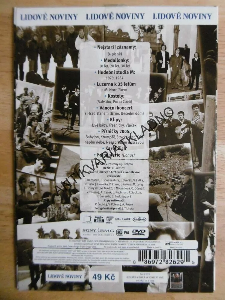 SPIRITUÁL KVINTET, 45 LET ČESKÉHO FOLKU, DVD HUDBA