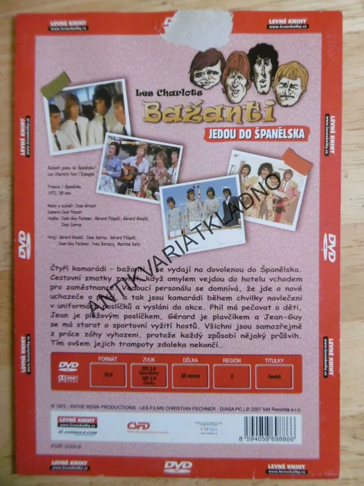 BAŽANTI JDOU DO ŠPANĚLSKA, DVD FILM