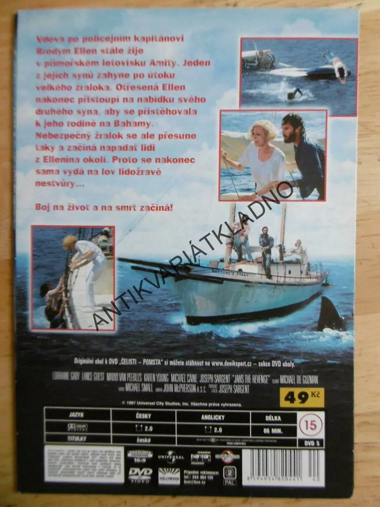 ČELISTI, POMSTA, DVD FILM