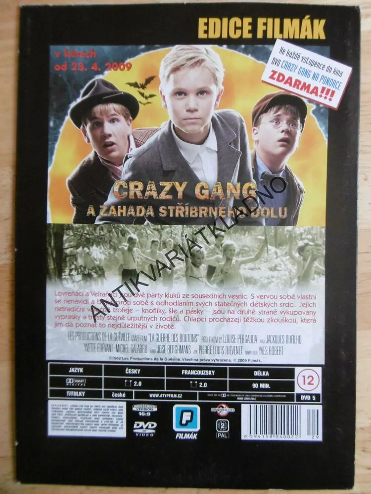 KNOFLÍKOVÁ VÁLKA, DVD FILM