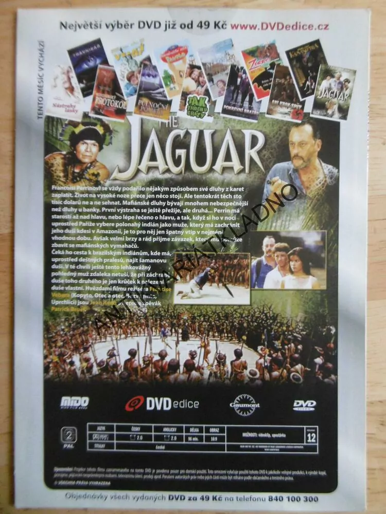 JAGUÁR, DVD FILM