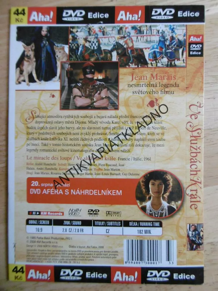VE SLUŽBÁCH KRÁLE, DVD FILM