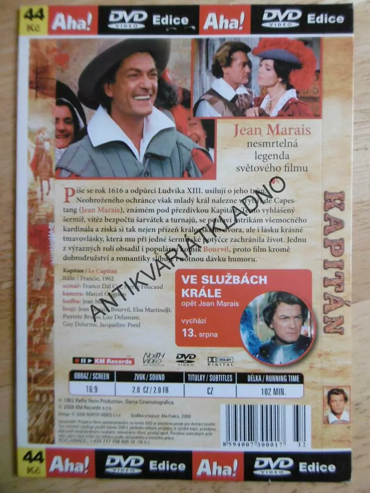 KAPITÁN, DVD FILM