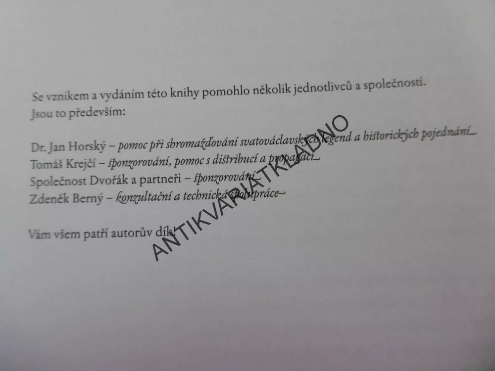 PRINC VÁCLAV, OLDŘICH BROŽ, **an