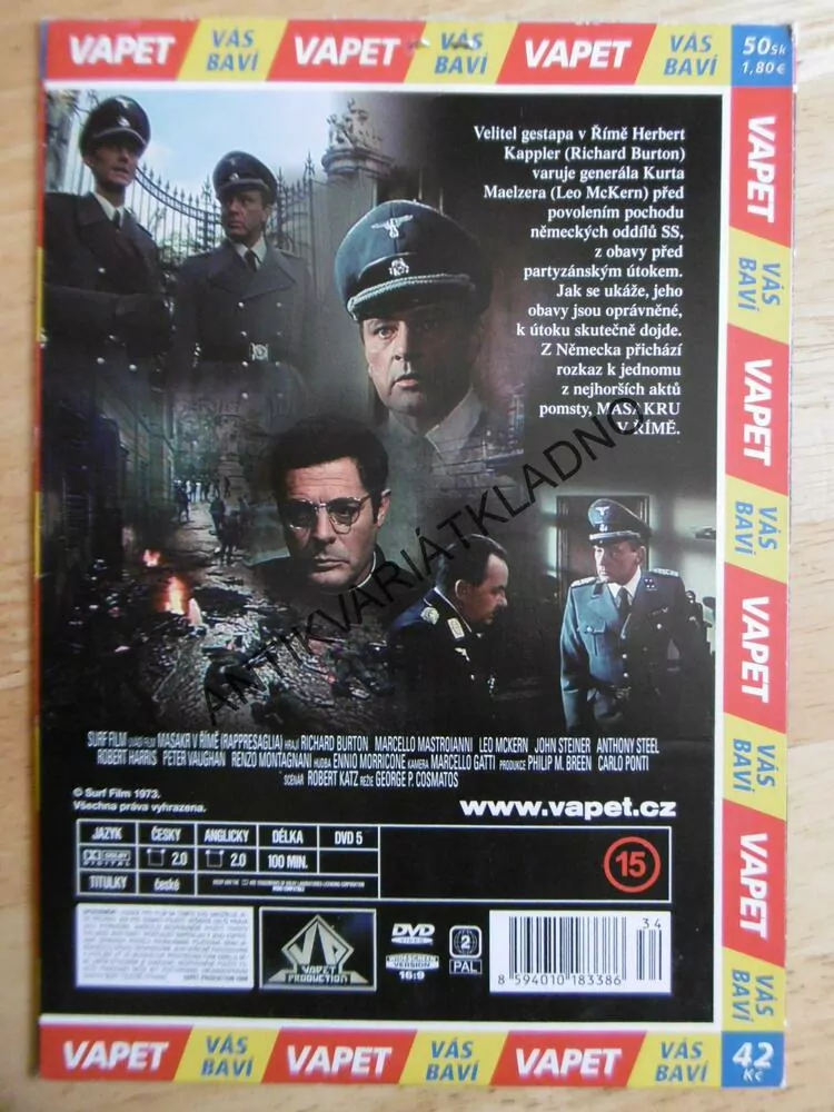 MASAKR V ŘÍMĚ, DVD FILM 