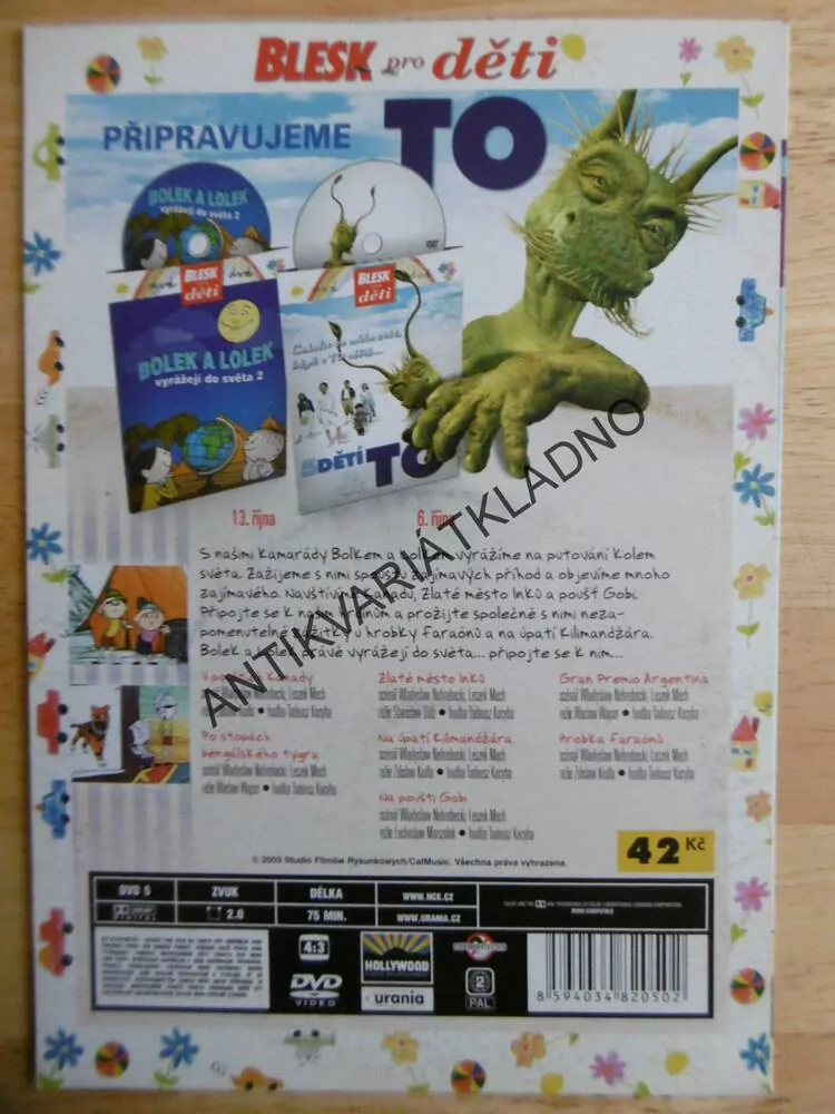 BOLEK A LOLEK VYRÁŽEJÍ DO SVĚTA 1., DVD FILM