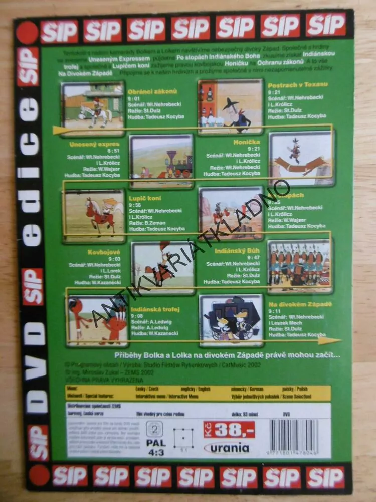 BOLEK A LOLEK NA DIVOKÉM ZÁPADĚ, DVD FILM