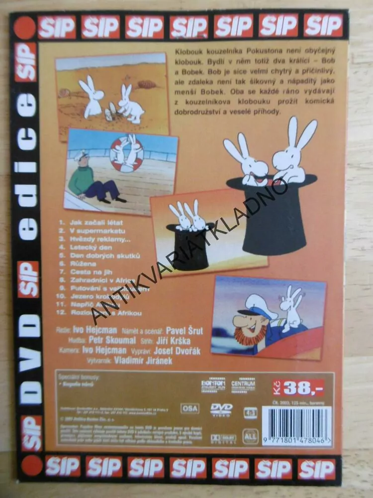 BOB A BOBEK, KRÁLÍCI Z KLOBOUKU, 4., DVD FILM 