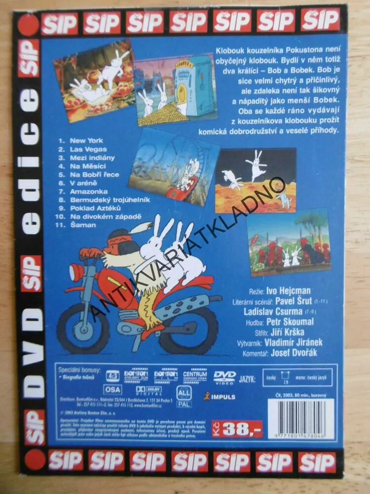 BOB A BOBEK, KRÁLÍCI Z KLOBOUKU, 5., DVD FILM