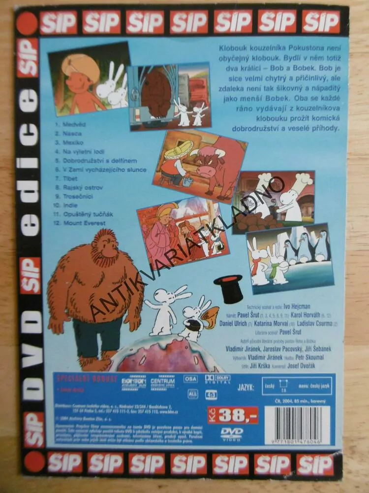 BOB A BOBEK NA CESTÁCH, KRÁLÍCI Z KLOBOUKU, 6., DVD FILM 