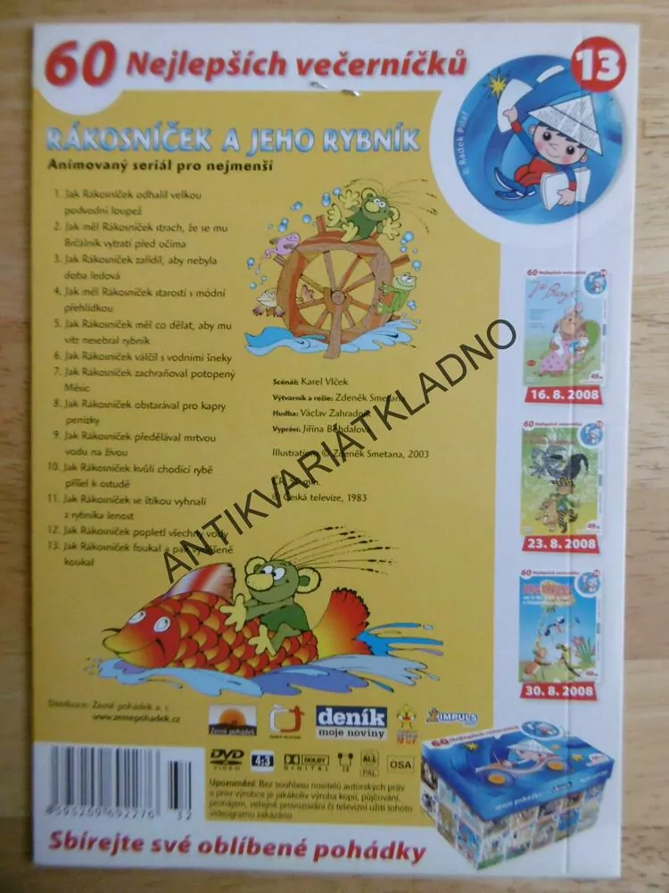 RÁKOSNÍČEK A JEHO RYBNÍK, DVD FILM 