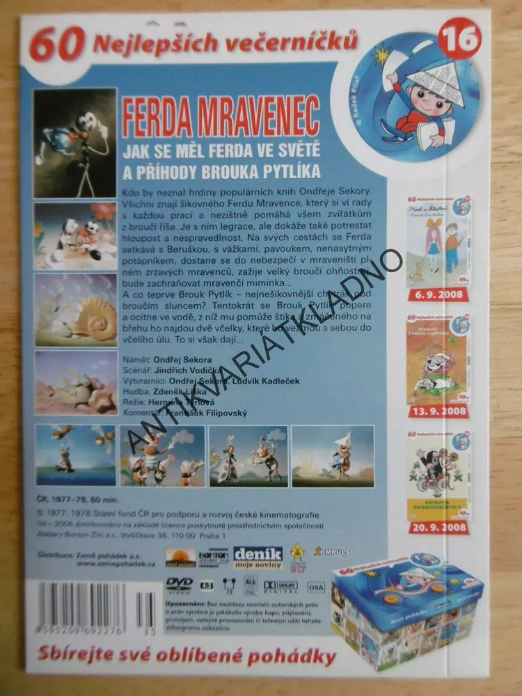 FERDA MRAVENEC, DVD FILM 