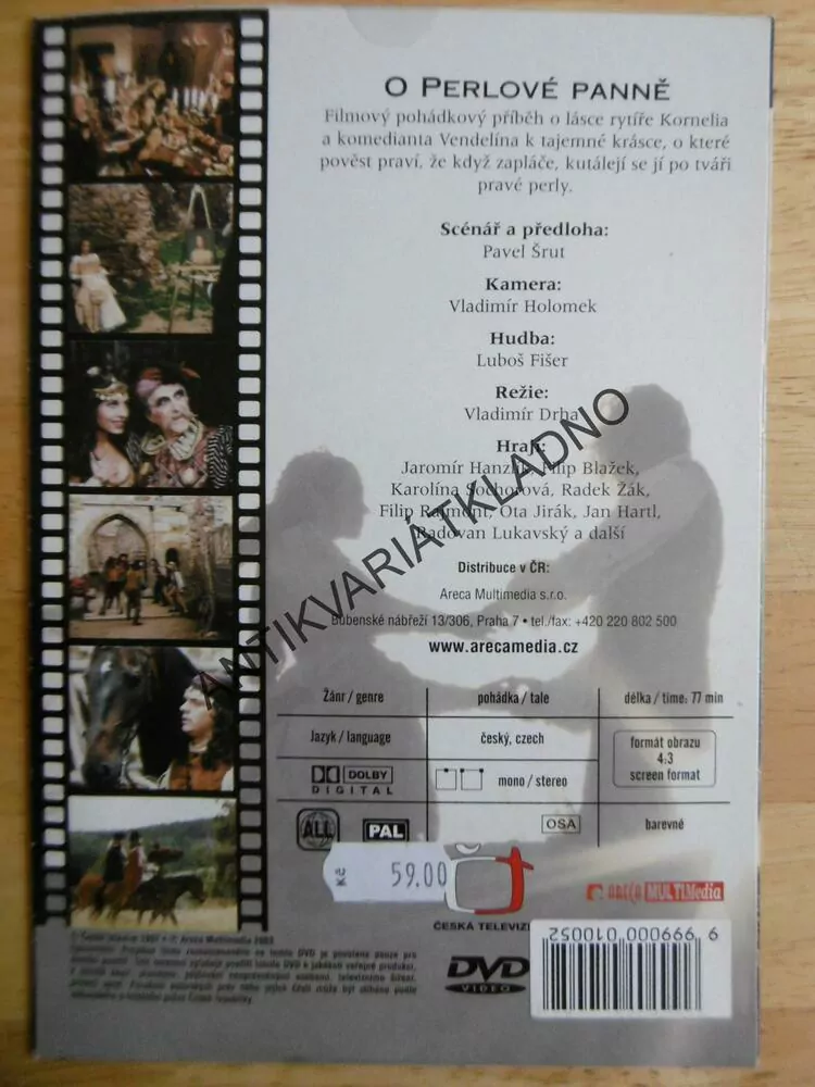 O PERLOVÉ PANNĚ, DVD FILM 