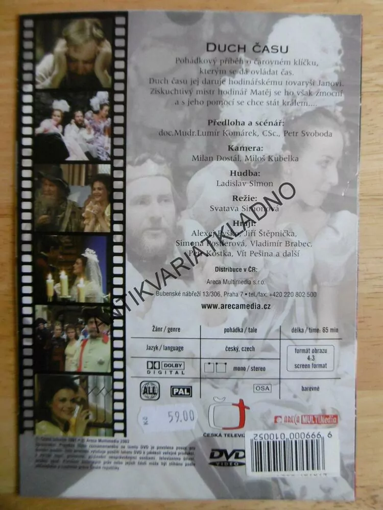 DUCH ČASU, DVD FILM 