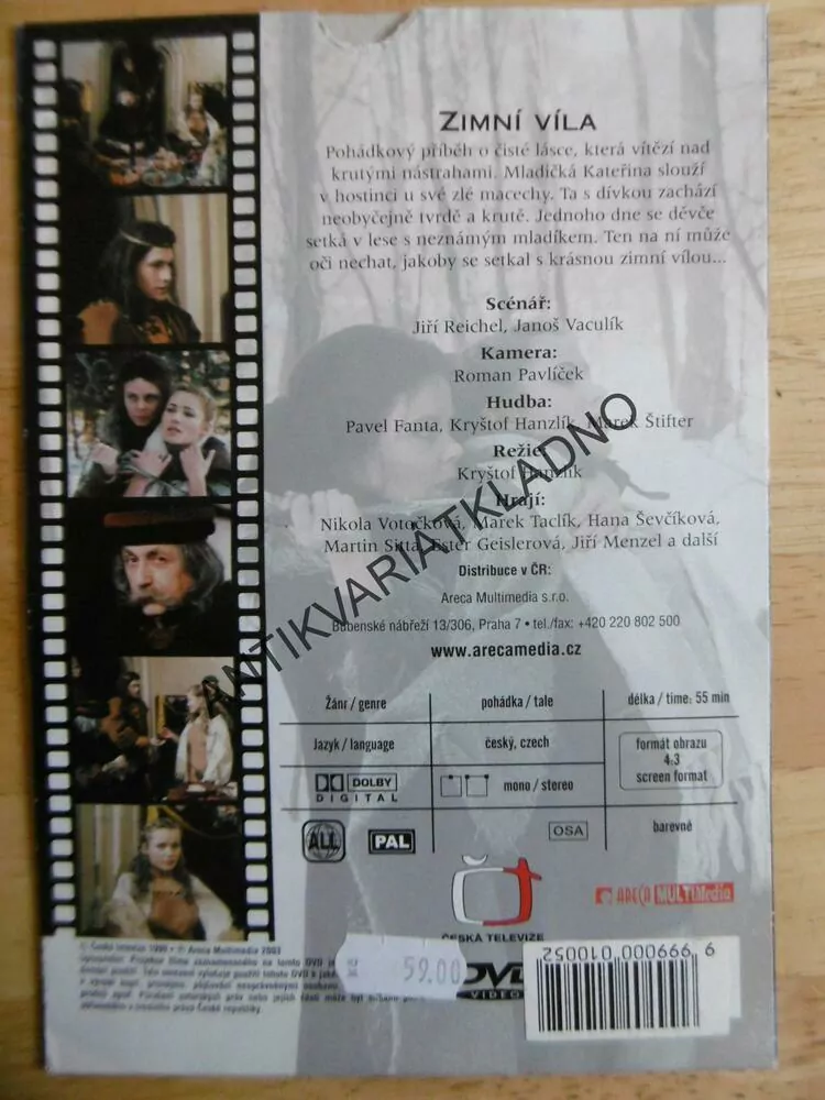 ZIMNÍ VÍLA, DVD FILM 