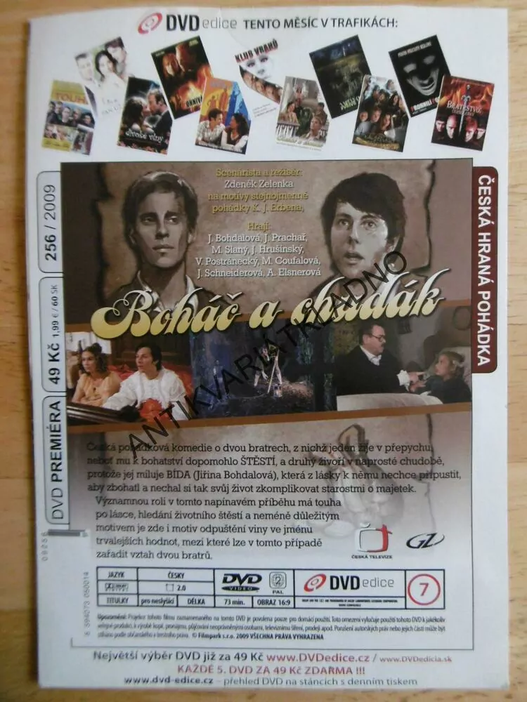 BOHÁČ A CHUDÁK, DVD FILM 