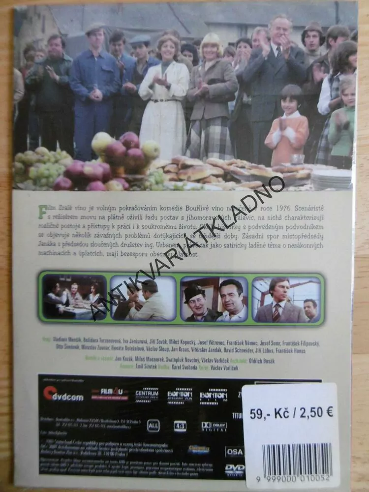 ZRALÉ VÍNO, DVD FILM 