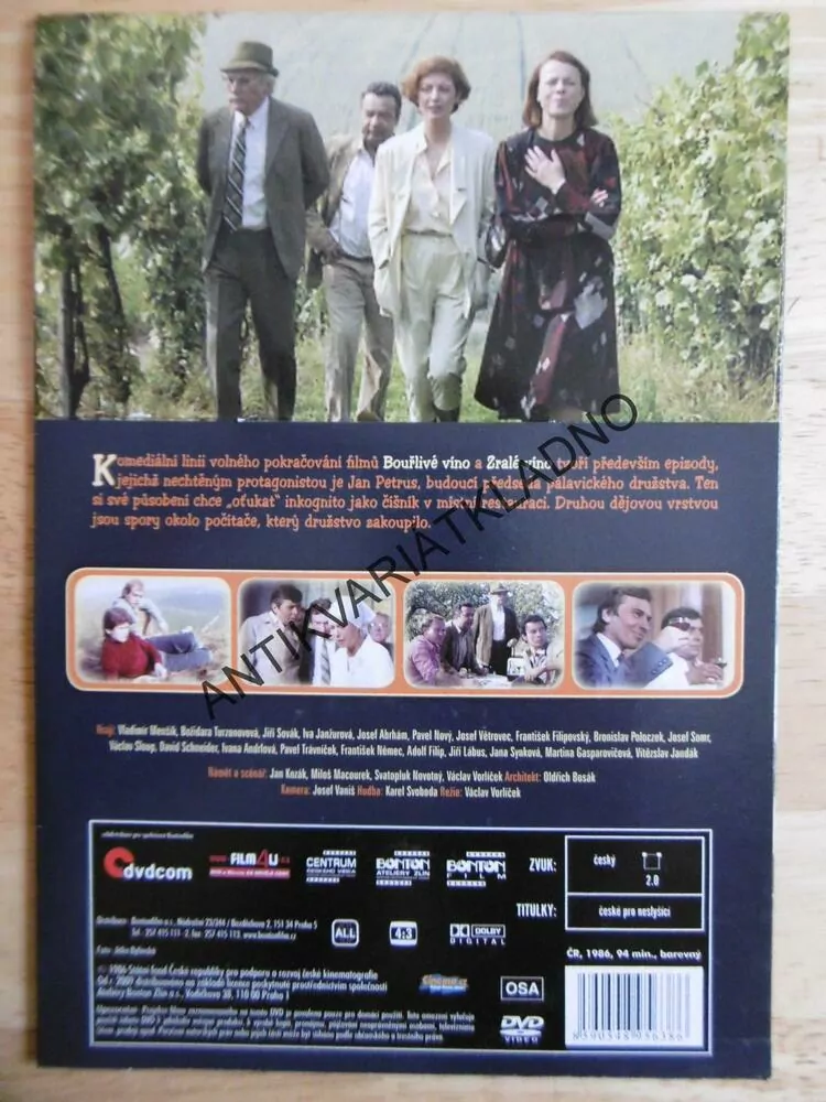 MLADÉ VÍNO, DVD FILM 