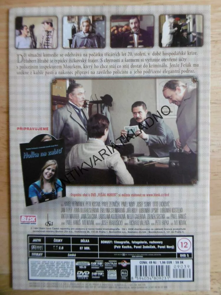 FEŠÁK HUBERT, DVD FILM