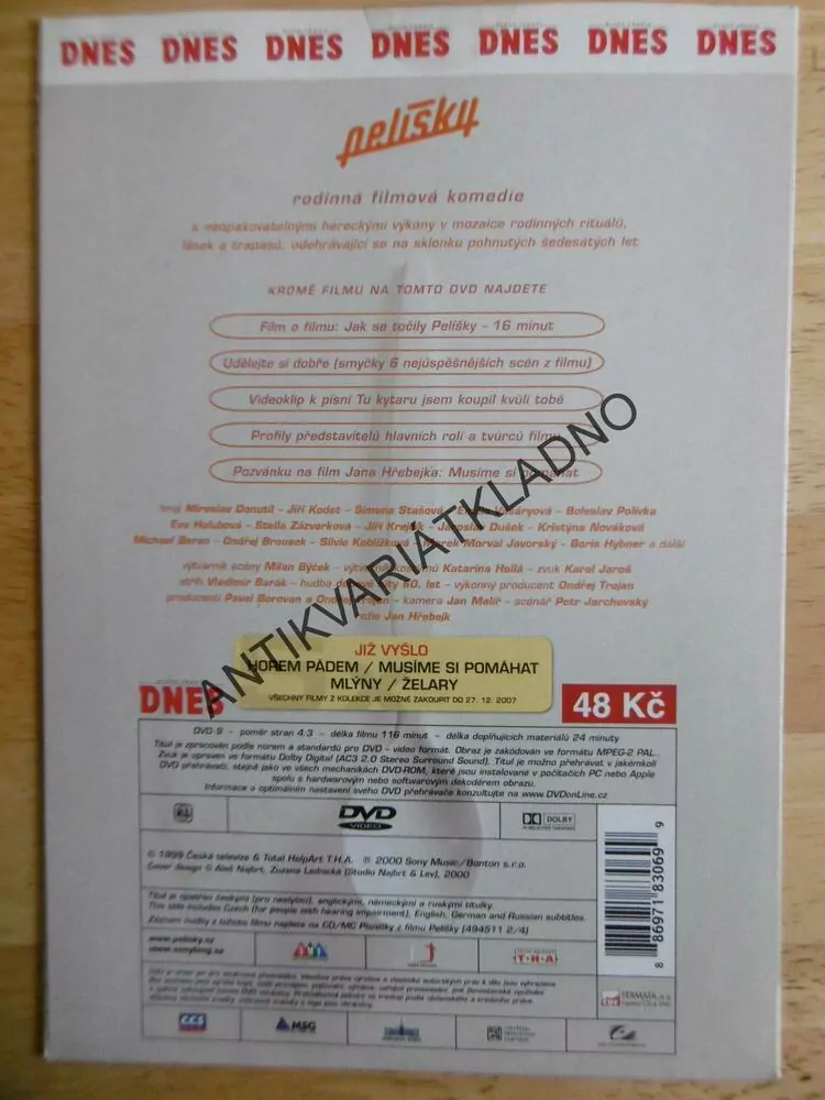 PELÍŠKY, DVD FILM