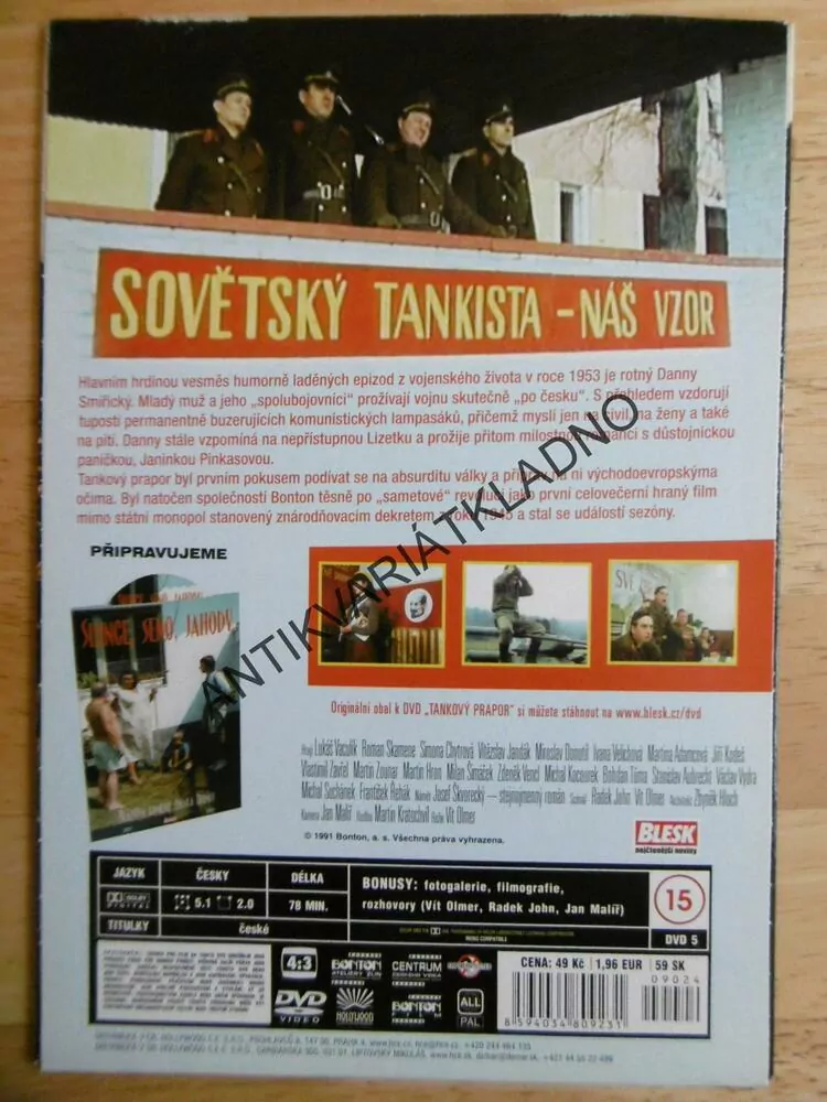 TANKOVÝ PRAPOR, DVD FILM