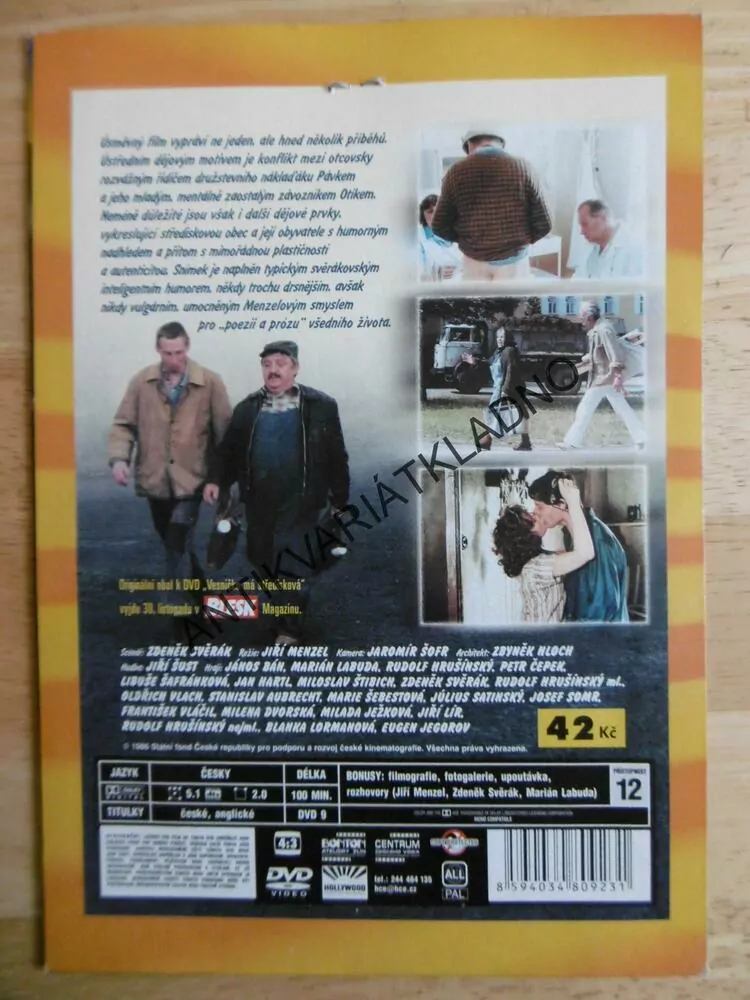VESNIČKO MÁ STŘEDISKOVÁ, DVD FILM  ČR