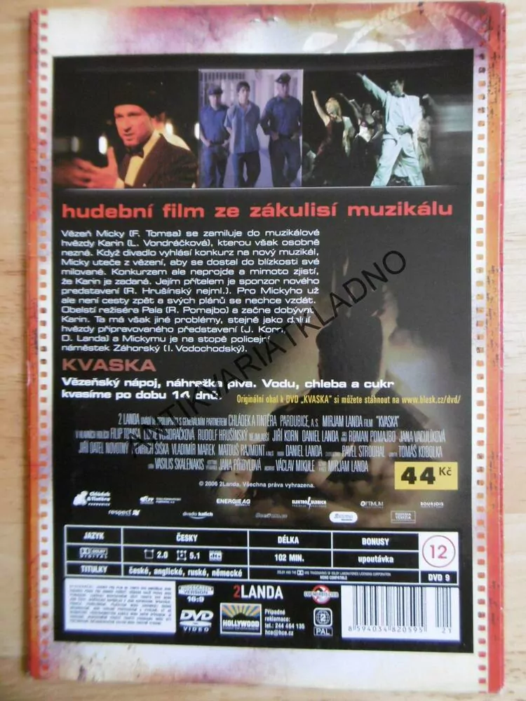 KVASKA, DVD FILM ČR