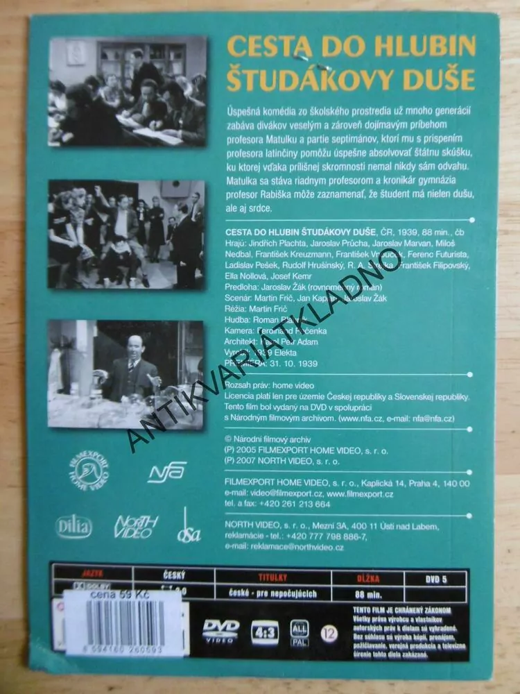CESTA DO HLUBIN ŠTUDÁKOVY DUŠE, DVD FILM ČR