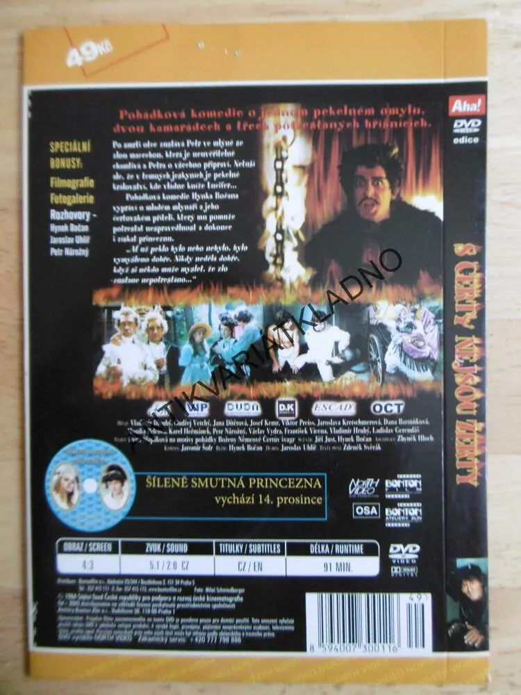 S ČERTY NEJSOU ŽERTY, DVD FILM  ČR