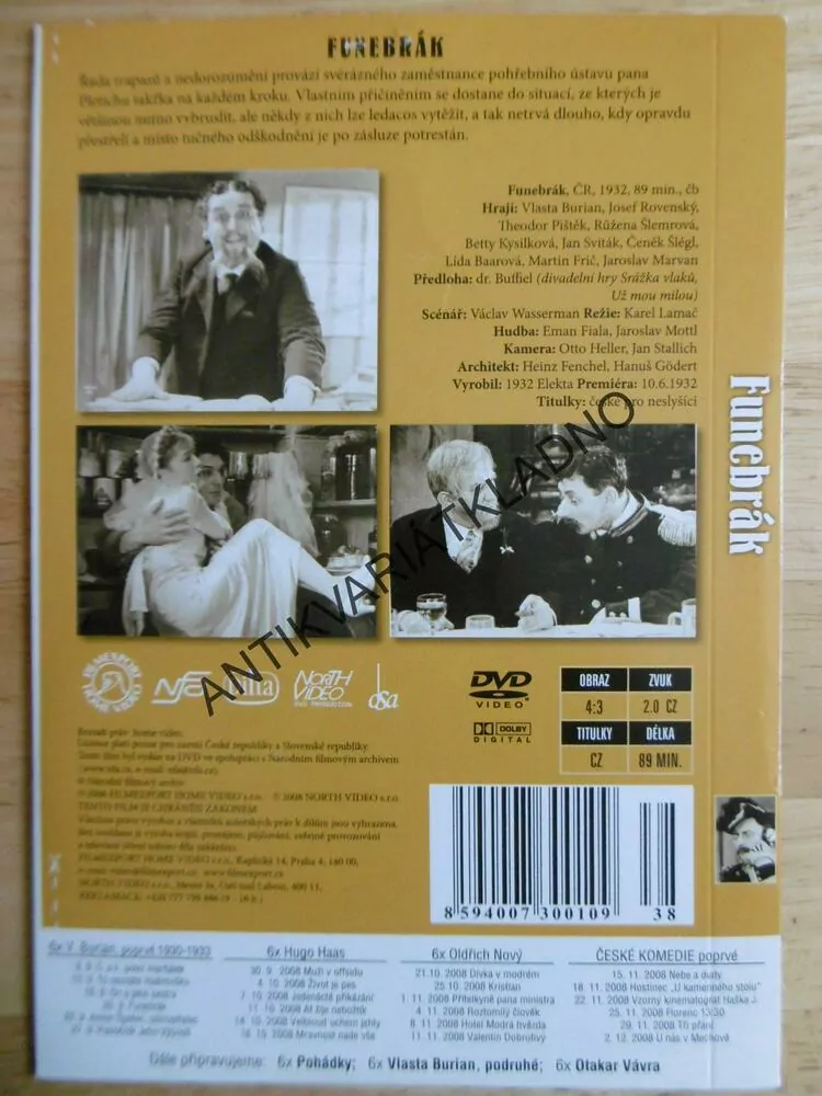FUNEBRÁK, DVD FILM  ČR