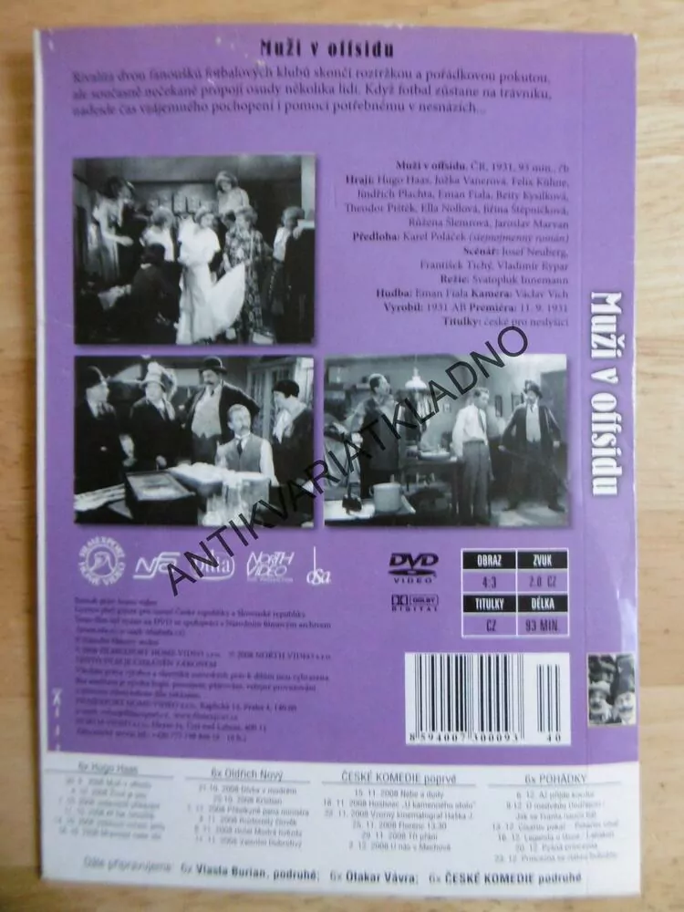 MUŽI V OFFSIDU, BURIAN, DVD FILM  ČR