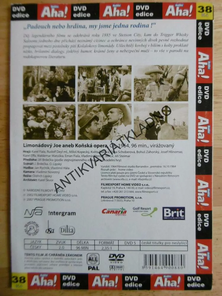 LIMONÁDOVÝ JOE ANEB KOŇSKÁ OPERA, DVD FILM  ČR