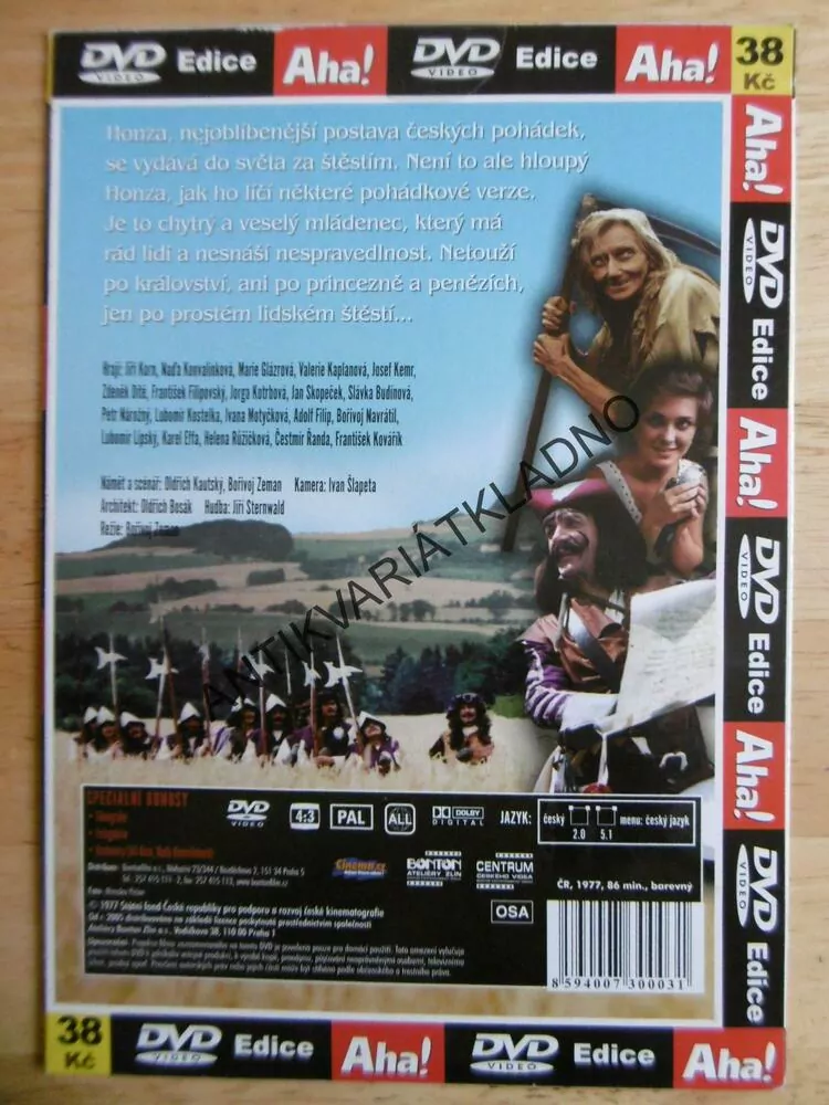 HONZA MÁLEM KRÁLEM, DVD FILM  ČR