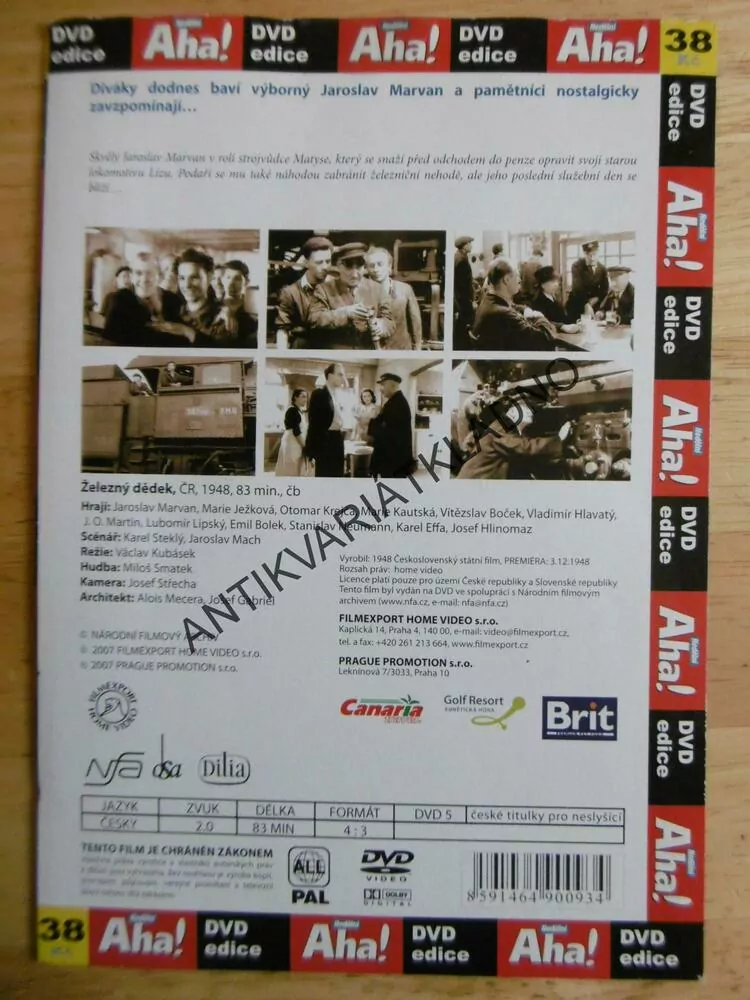 ŽELEZNÝ DĚDEK, DVD FILM  ČR