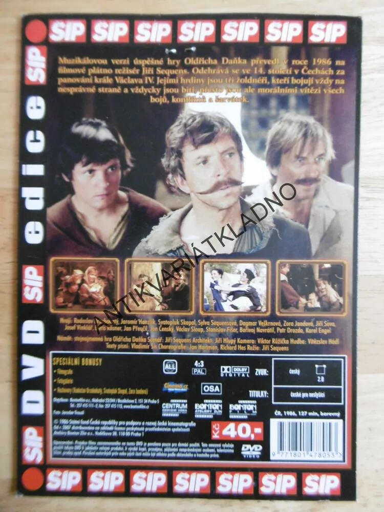 DVA NA KONI, JEDEN NA OSLU, DVD FILM  ČR