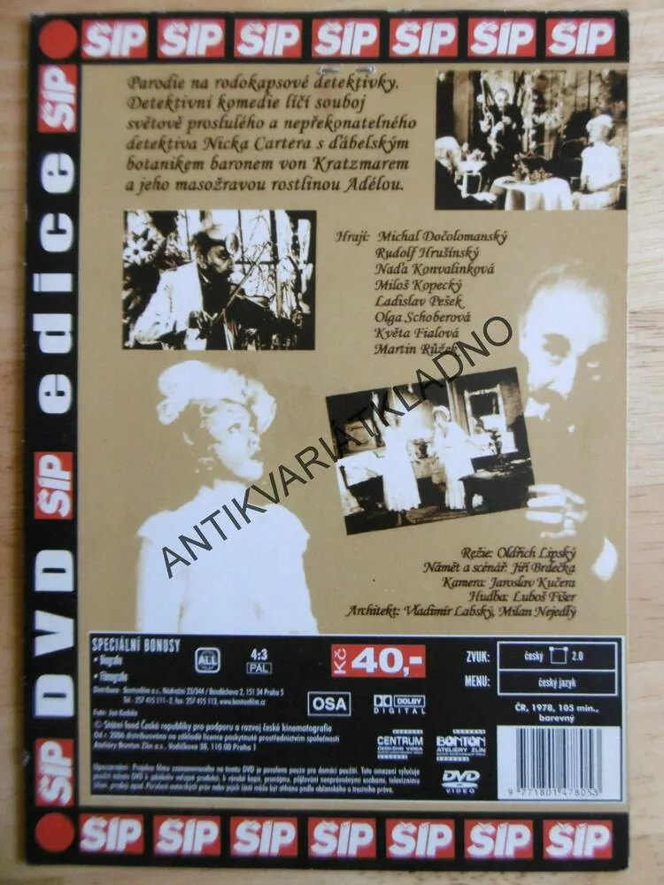 ADÉLA JEŠTĚ NEVEČEŘELA, DVD FILM  ČR