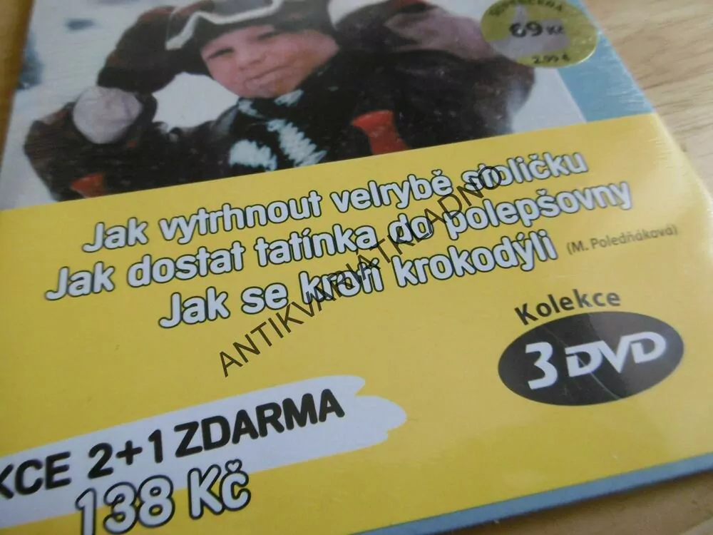 JAK VYTRHNOUT VELRYBĚ STOLIČKU, JAK DOSTAT TATÍNKA DO POLEPŠOVNY, JAK SE KROTÍ KROKODÝLY, DVD FILM 3X