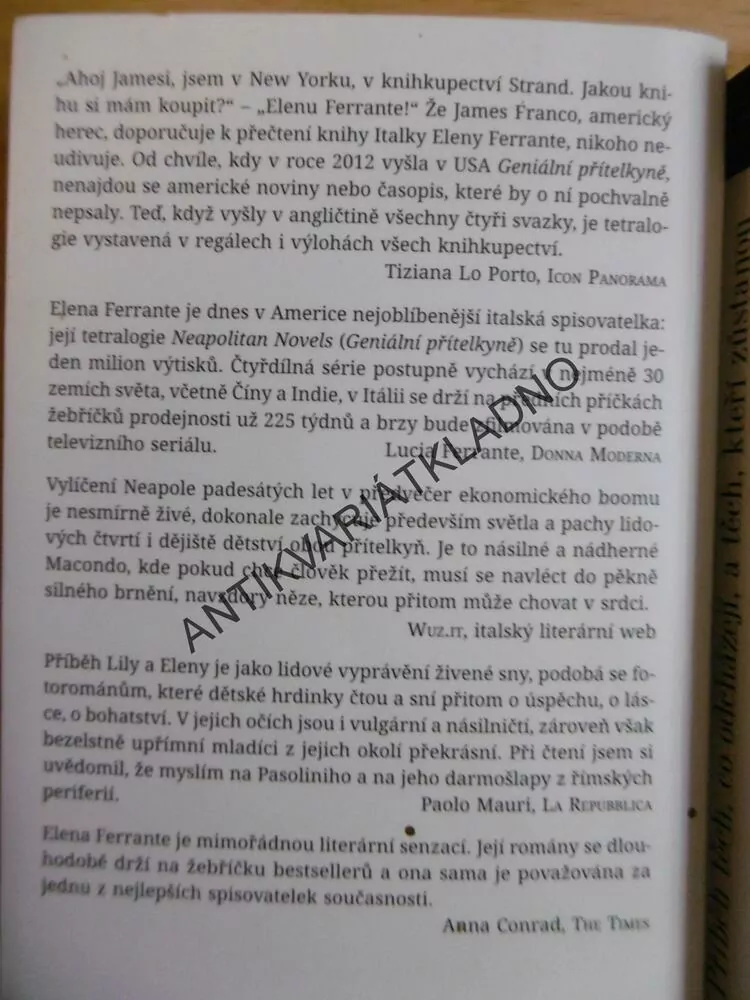 GENIÁLNÍ PŘÍTELKYNĚ, 1-3, ELENA FERRANTE, **an