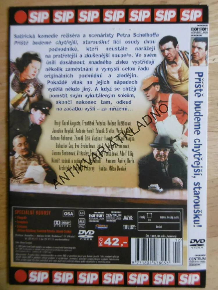 PŘÍŠTĚ BUDEME CHYTŘEJŠÍ,STAROUŠKU! DVD FILM ČR