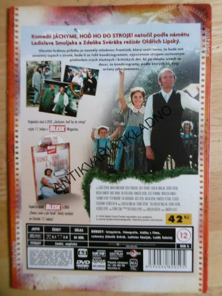 JÁCHYME, HOĎ HO DO STROJE! DVD FILM ČR