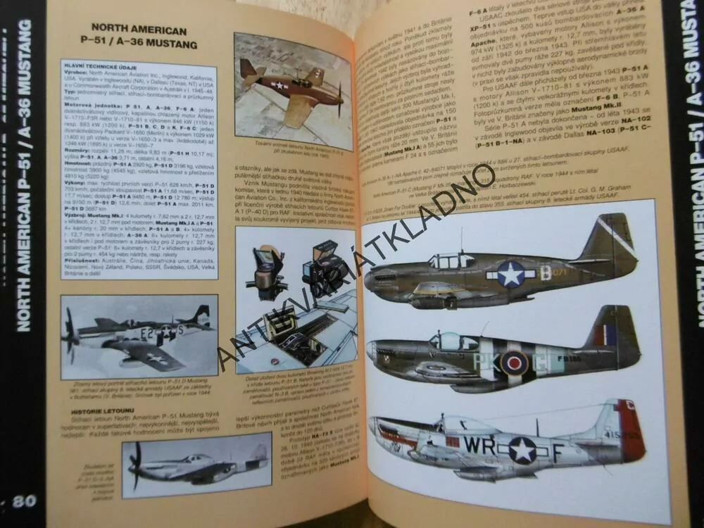 LETADLA 1939-45, STÍHACÍ A BOMBARDOVACÍ LETADLA USA, **an