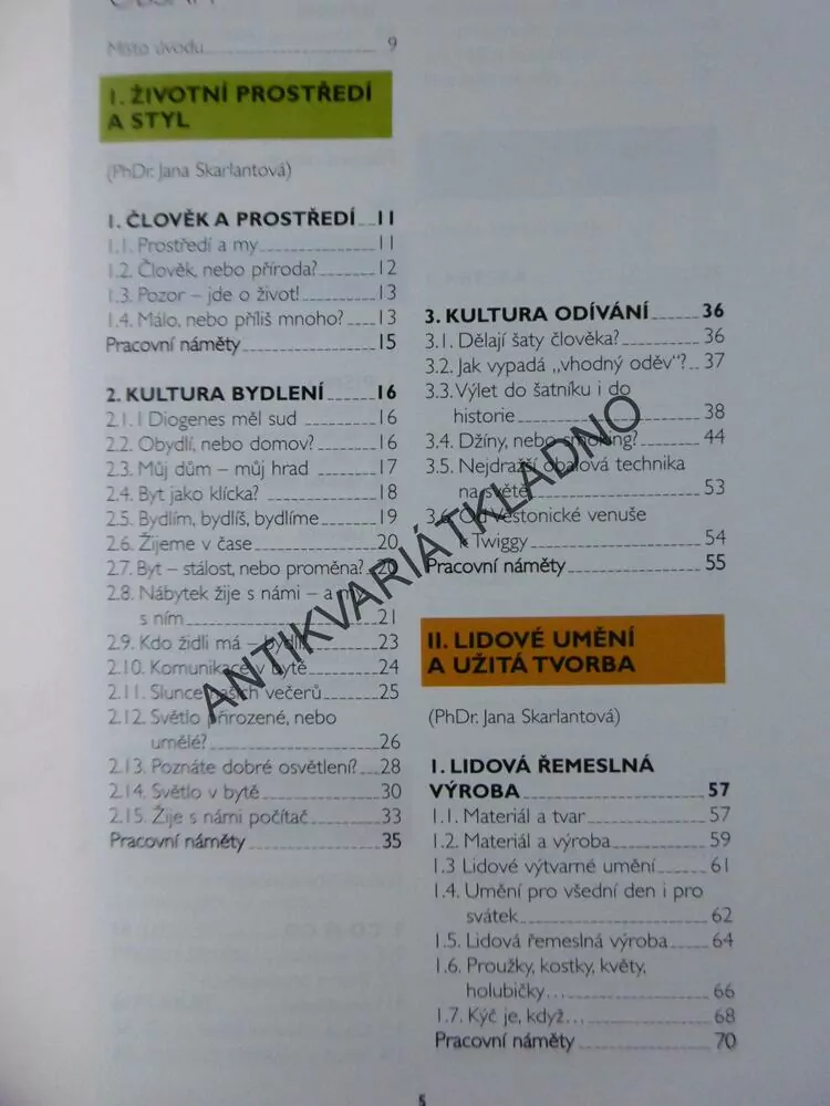 ESTETICKÁ VÝCHOVA PRO STŘEDNÍ ODBORNÉ ŠKOLY, VÝTVARNÁ ČÁST,