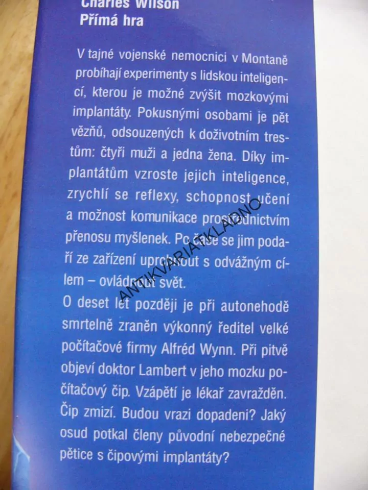 PŘÍMÁ HRA, CHARLES WILSON,
