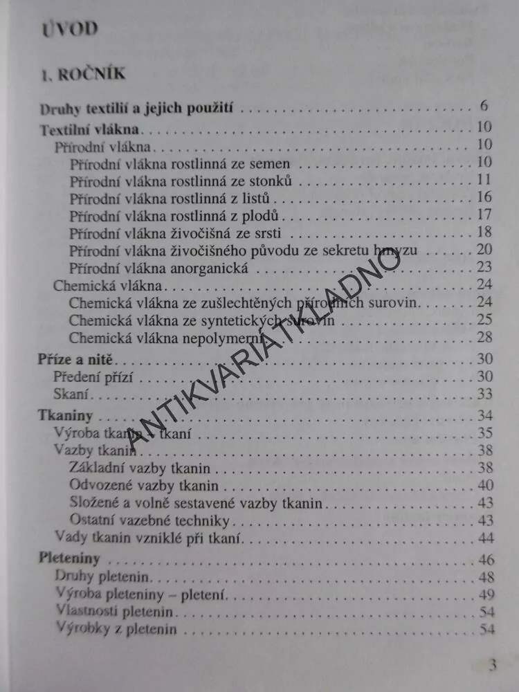 ODĚVNÍ MATERIÁLY PRO ODBORNÁ UČILIŠTĚ,
