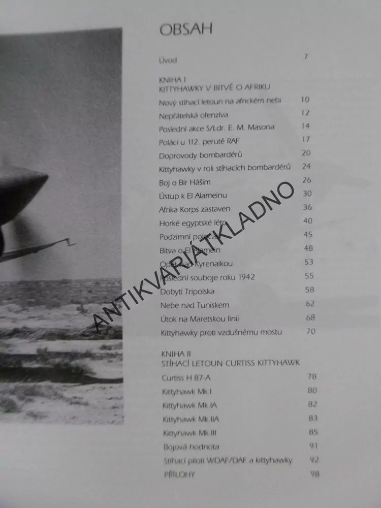 CURTISS KITTYHAWK, VÁLKA V AFRICE 1941-1943, ŠNAJDR, **an