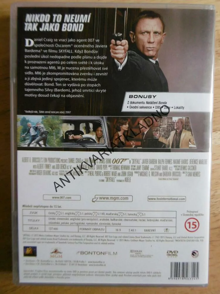 JAMES BOND 007- SKYFALL, DVD FILM